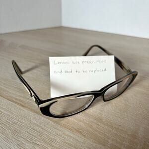 Jean Lafont Paris Magnolia 198 Eyeglasses Black White Frames 53-13-140